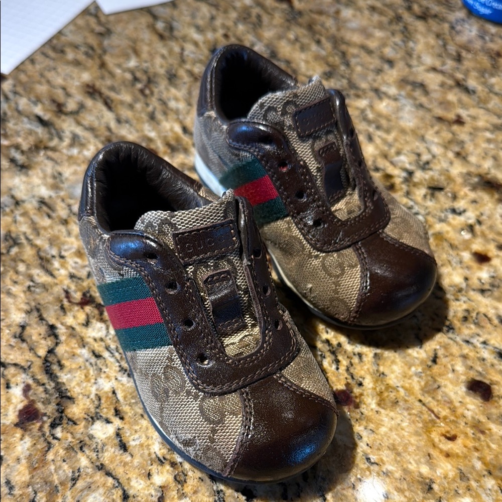 Gucci Kids Brown Sneakers